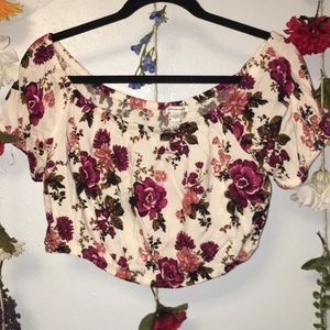 Flowery Crop Top